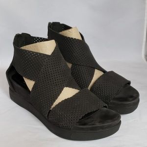 Eileen Fisher Perforated Platform Sandal